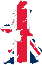 United Kingdom Flag Map