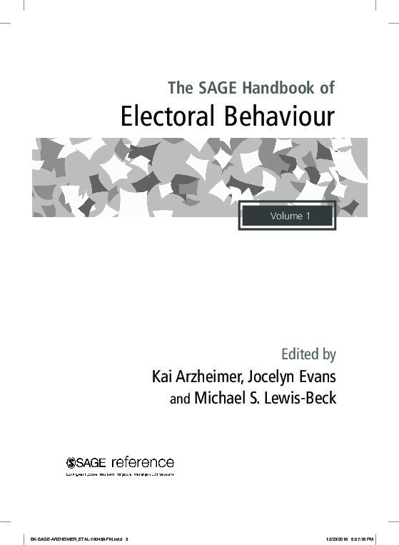 The all new, all singing, all dancing Handbook of Electoral Behaviour 1