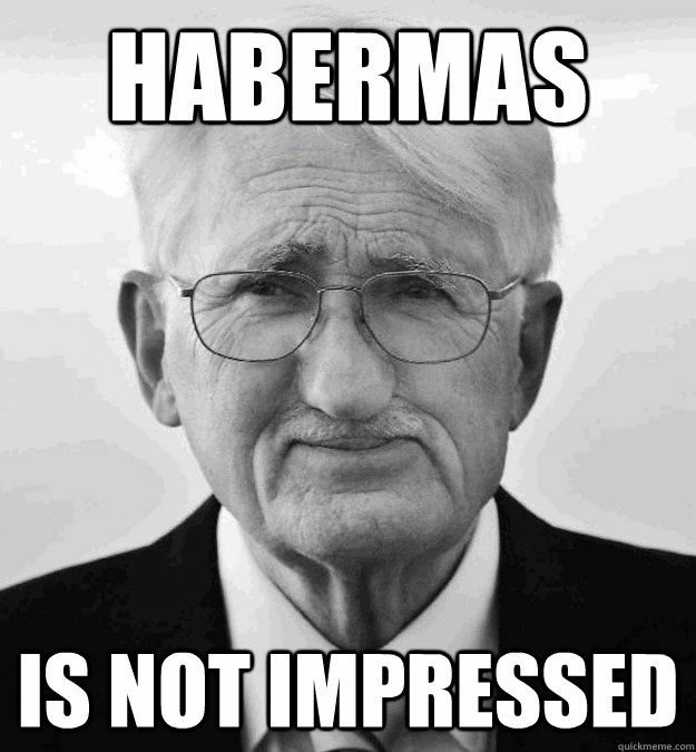 How Habermas and I went for a swim 1