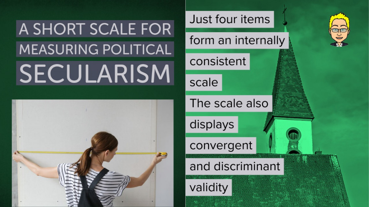 A short scale for measuring political secularism 1