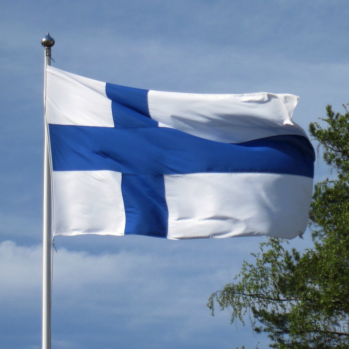 finnish flag, blue cross flag, finland