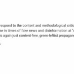 An email that I received from someone who is dissatisfied with my research on the AfD