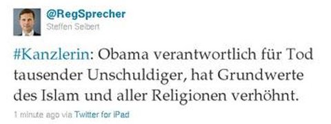 German Government confuses Obama and Osama